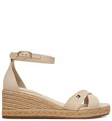 Espadryle Tommy Hilfiger beżowe damskie 
