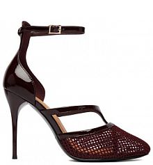 Szpilki Badura bordowy 