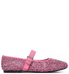 Baleriny Tommy Jeans różowe damskie 