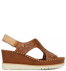 Sandały na koturnie Pikolinos brązowe 