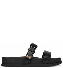 Klapki Armani Exchange czarne damskie 