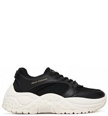 Sneakersy Armani Exchange czarne damskie 