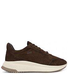 Sneakersy BOSS brązowe męskie 
