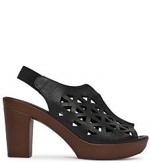 Sandały na słupku Lasocki czarne 