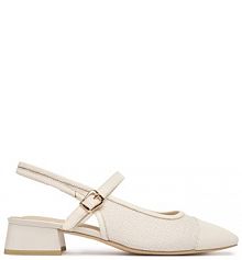 Czółenka Caprice kremowe 