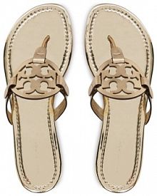 Japonki Tory Burch złote damskie 