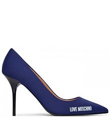 Szpilki LOVE MOSCHINO niebieskie 