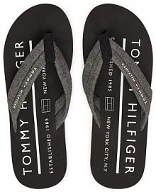 Japonki Tommy Hilfiger szare męskie 