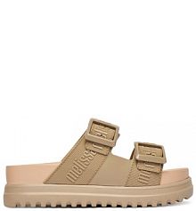 Klapki Melissa beżowe damskie 