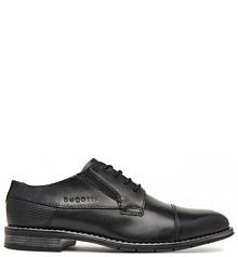 Półbuty wizytowe Bugatti czarne męskie 