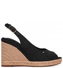 Espadryle Tommy Hilfiger czarne damskie 