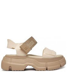 Sandały na koturnie Melissa beżowe 