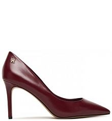 Szpilki Tommy Hilfiger bordowy 