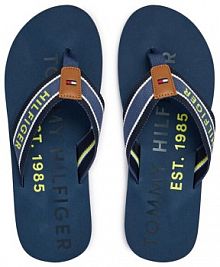 Japonki Tommy Hilfiger niebieskie męskie 