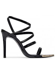 Sandały na szpilce Just Cavalli czarne 