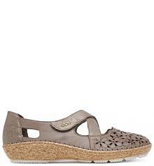 Półbuty Rieker beżowe damskie 