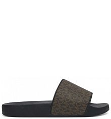 Klapki MICHAEL Michael Kors brązowe męskie 