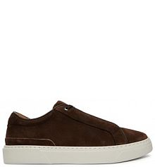 Sneakersy BOSS brązowe męskie 