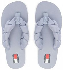 Japonki Tommy Jeans niebieskie jasny damskie 