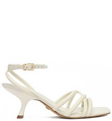 Sandały na szpilce GINO ROSSI kremowe 