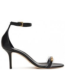 Sandały na szpilce Elisabetta Franchi czarne 