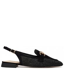 Baleriny Caprice czarne damskie 