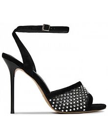 Sandały na szpilce Eva Minge czarne 