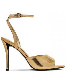 Sandały na szpilce Eva Minge złote 