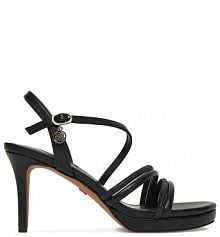 Sandały na szpilce Nine West czarne 