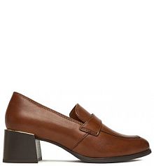 Półbuty na obcasie Lasocki brązowe damskie 