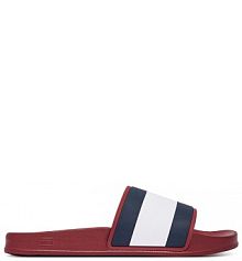 Klapki Tommy Hilfiger bordowy męskie 