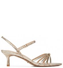 Sandały na szpilce DeeZee złote 