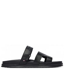 Klapki Tommy Hilfiger czarne męskie 