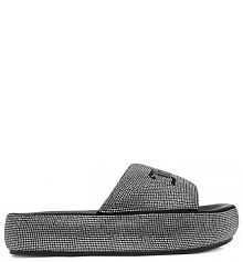 Klapki Juicy Couture czarne damskie 
