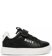 Sneakersy BOSS czarne dziecięce 
