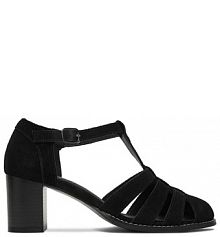 Sandały na słupku Lasocki czarne 