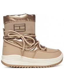 Śniegowce Tommy Hilfiger beżowe dziecięce 