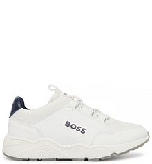 Sneakersy BOSS białe dziecięce 