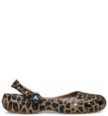 Baleriny Crocs brązowe damskie 