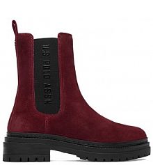 Botki U.S. Polo Assn. bordowy damskie 