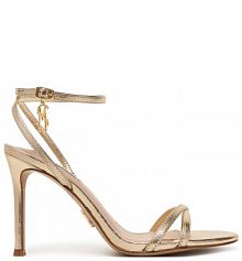 Sandały na szpilce Steve Madden złote 