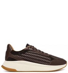 Sneakersy BOSS brązowe męskie