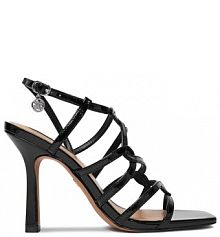 Sandały na szpilce Nine West czarne 