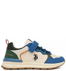 Sneakersy U.S. Polo Assn. kremowe dziecięce 