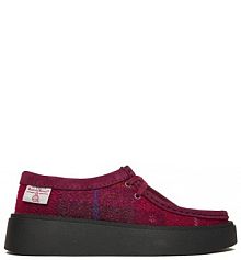 Półbuty Clarks fioletowe damskie 