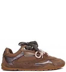 Sneakersy PINKO brązowe damskie 