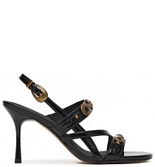 Sandały na szpilce PINKO czarne 