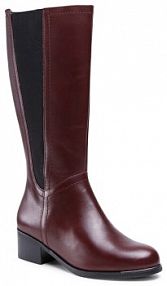 Kozaki na obcasie Go Soft bordowy 