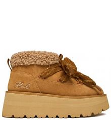 Śniegowce KARL LAGERFELD brązowe damskie 