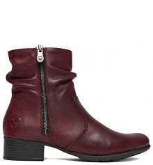 Botki Rieker bordowy damskie 